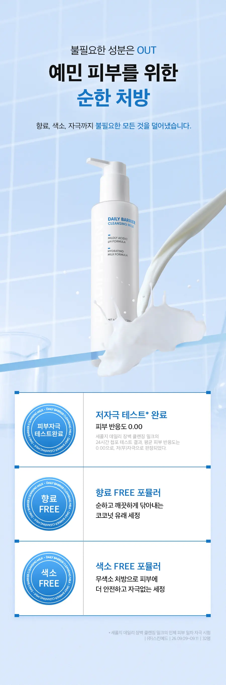 세콜지 데일리 장벽 클렌징 밀크 200ml Detail