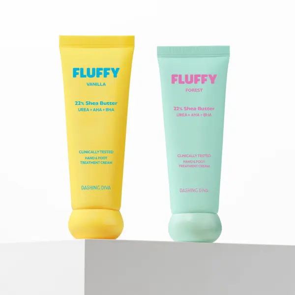 DASHING DIVA FLUFFY 22% Shea Butter Hand & Foot Treatment Cream 50ml