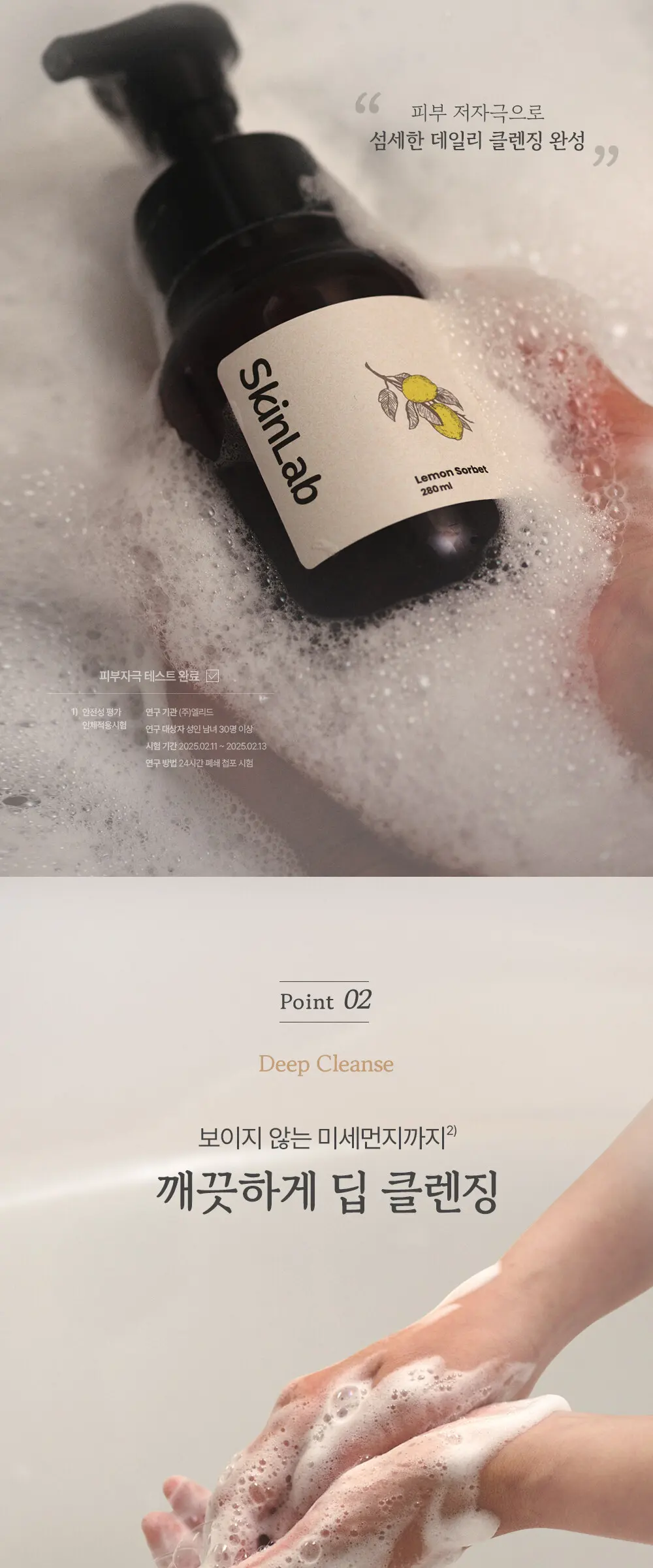 스킨랩 폼 핸드워시 레몬소르베 280ml Detail