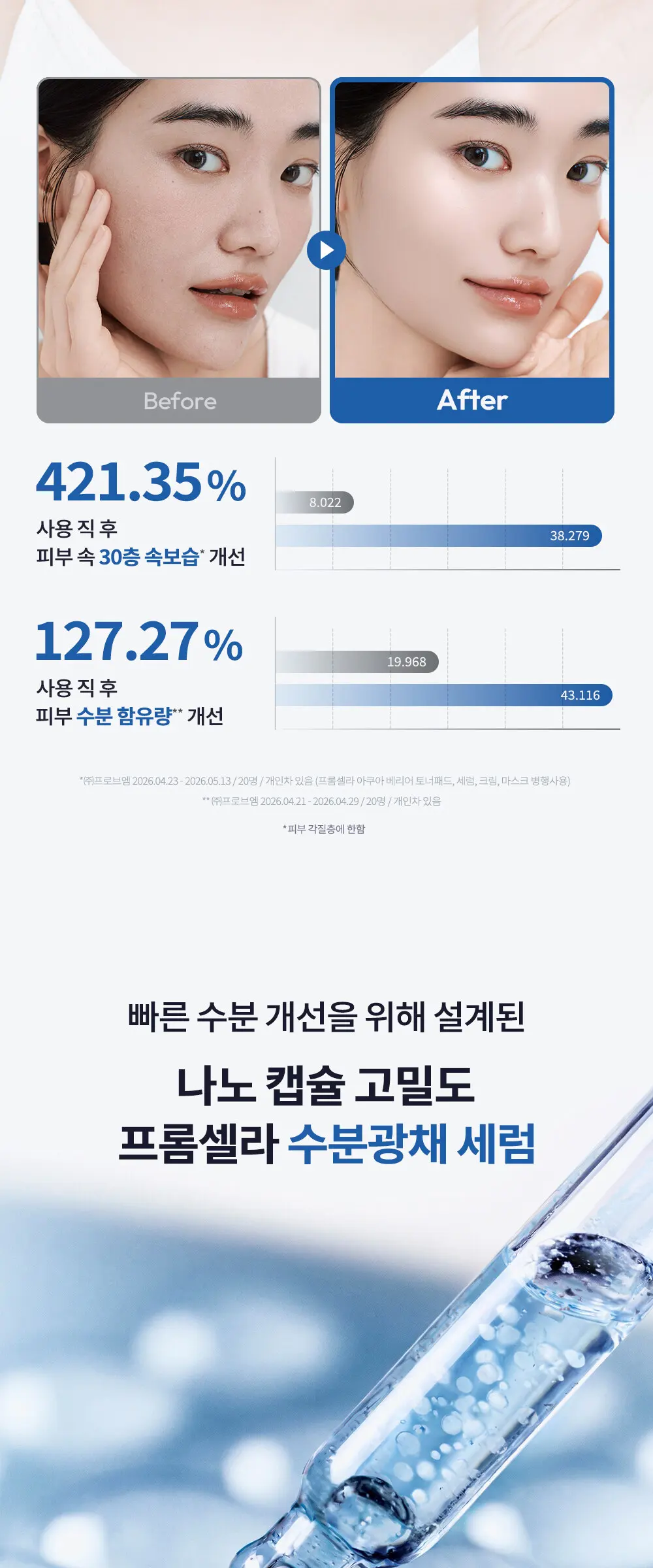 [수분/진정] 피디알엔 페어 아쿠아 베리어 세럼 30ml Detail