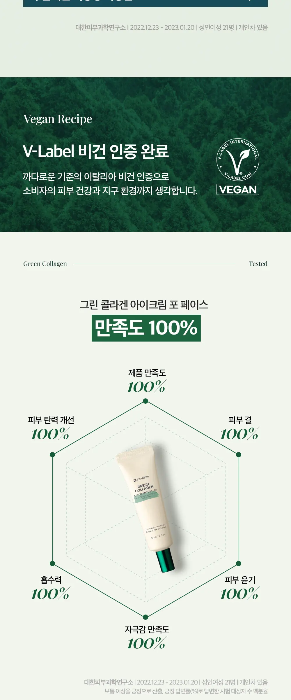 [감탄콜라겐] 그린 콜라겐 아이크림 포 페이스 30ml Detail