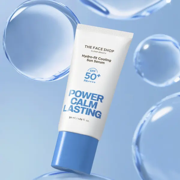THE FACE SHOP Power Calm Lasting Hydro-fit Cooling Sun Serum 50ml