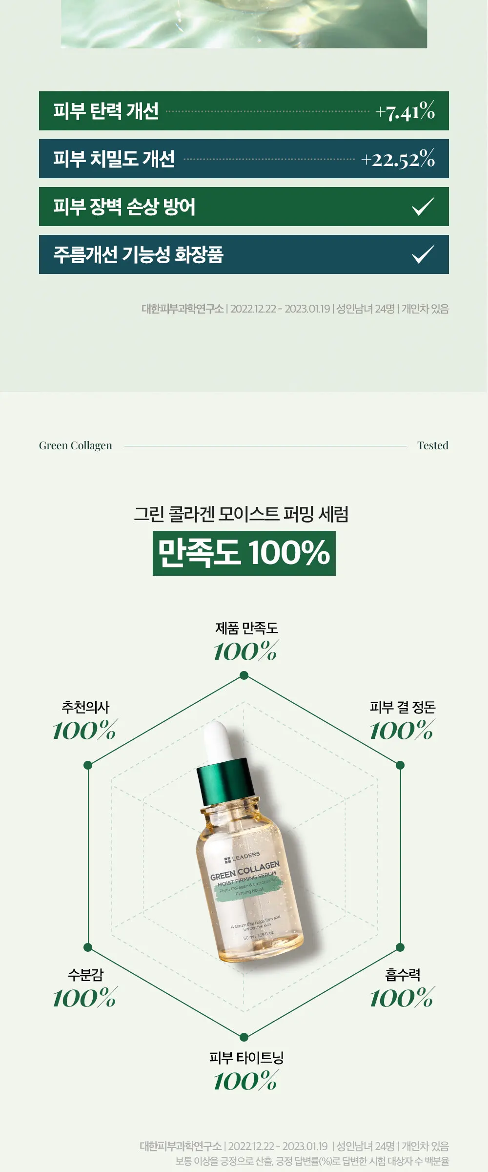 [감탄콜라겐] 그린 콜라겐 모이스트 퍼밍 세럼 50ml Detail