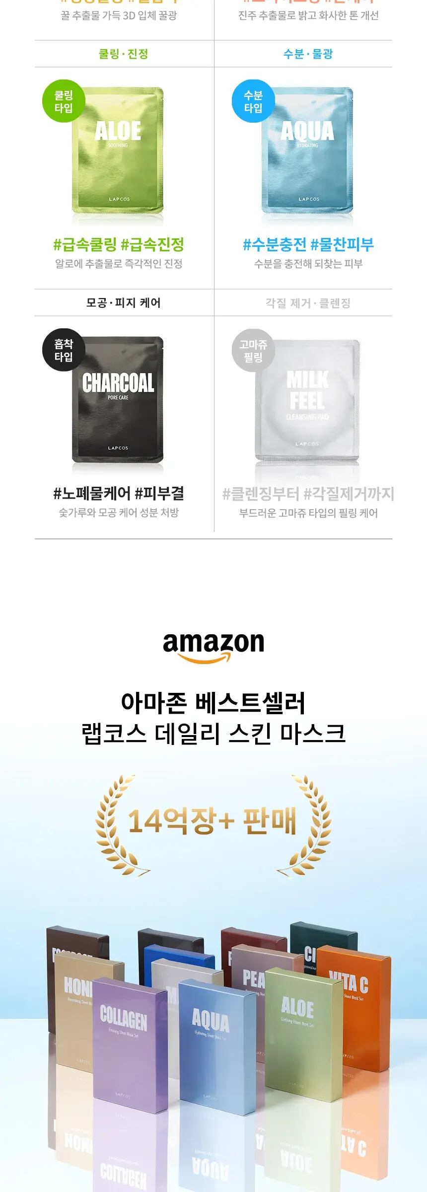데일리스킨마스크버라이어티(7종＋밀크1매) A00FS051 Detail