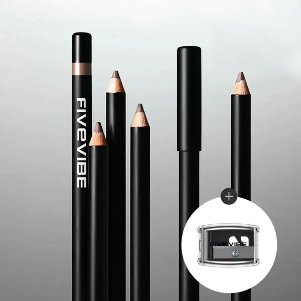 FIVEVIBE Soft Hard Makeup Pencil (2color) + Pencil Sharpener