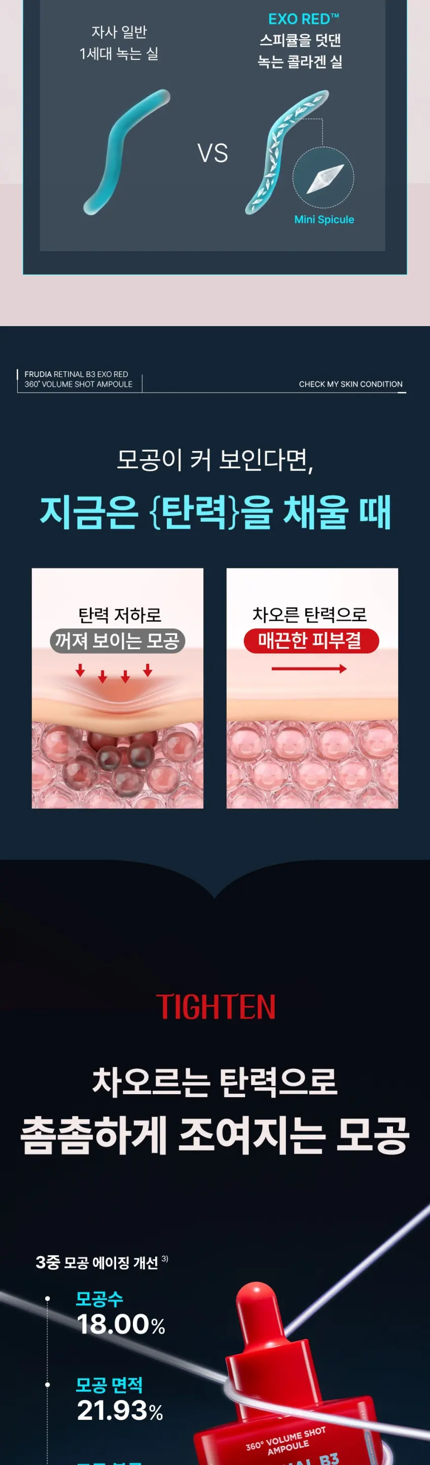 레티날 B3 엑소레드 트라이얼 키트(버블팩 부스터30ml+앰플10ml+크림10g) Detail