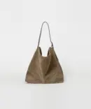 ANDROS Cow Suede Shoulder Bag - Beige