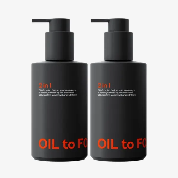 JAMINKYUNG One-Step 2-in-1 Oil-to-Foam 200ml*2pack - Black (Expiry Date: 2027-08-25)
