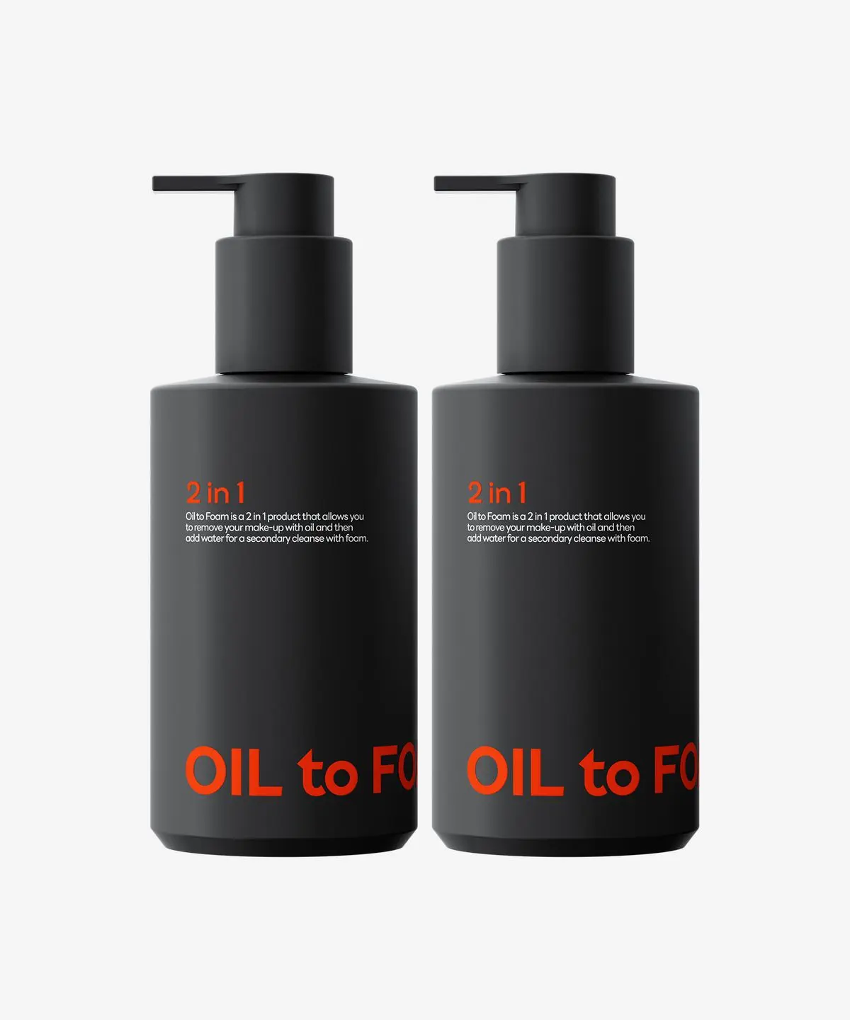 JAMINKYUNG One-Step 2-in-1 Oil-to-Foam 200ml*2pack - Black (Expiry Date: 2027-08-25)