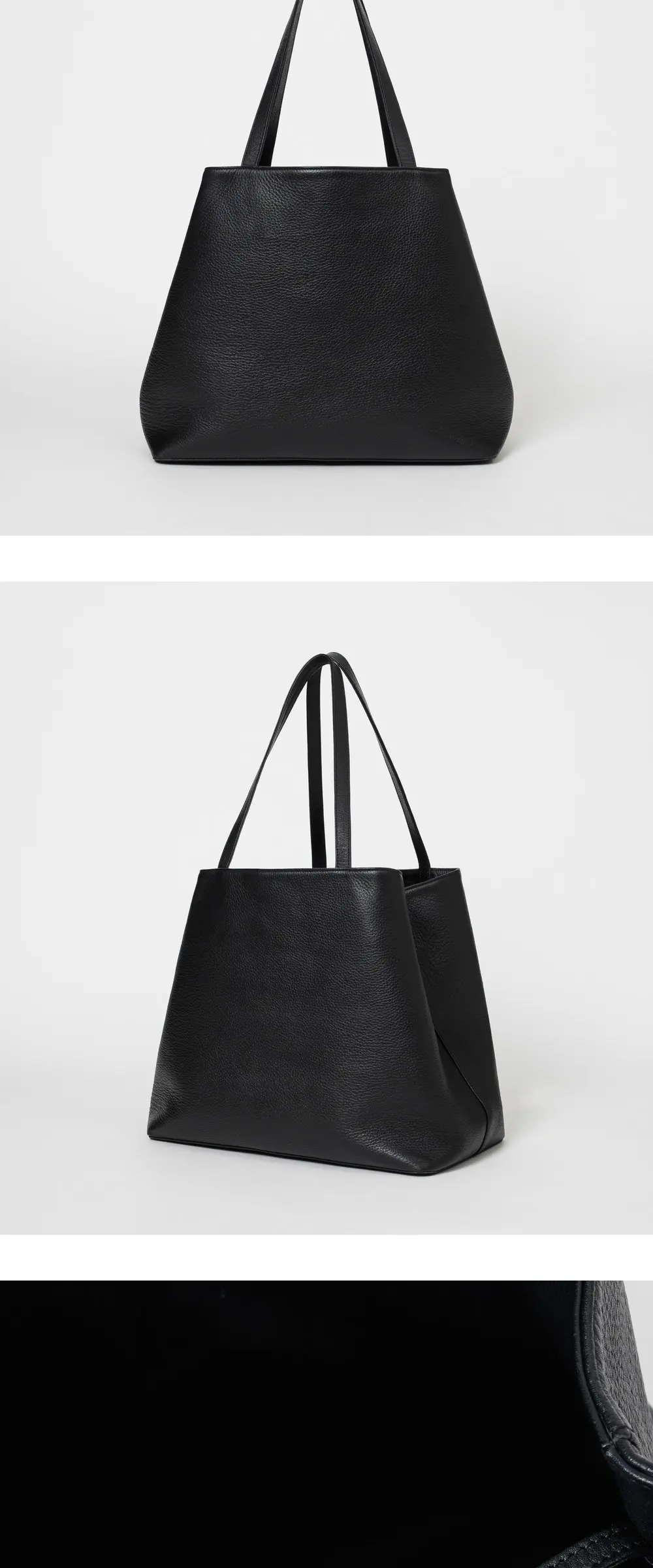 Gather Bag (Black) Detail