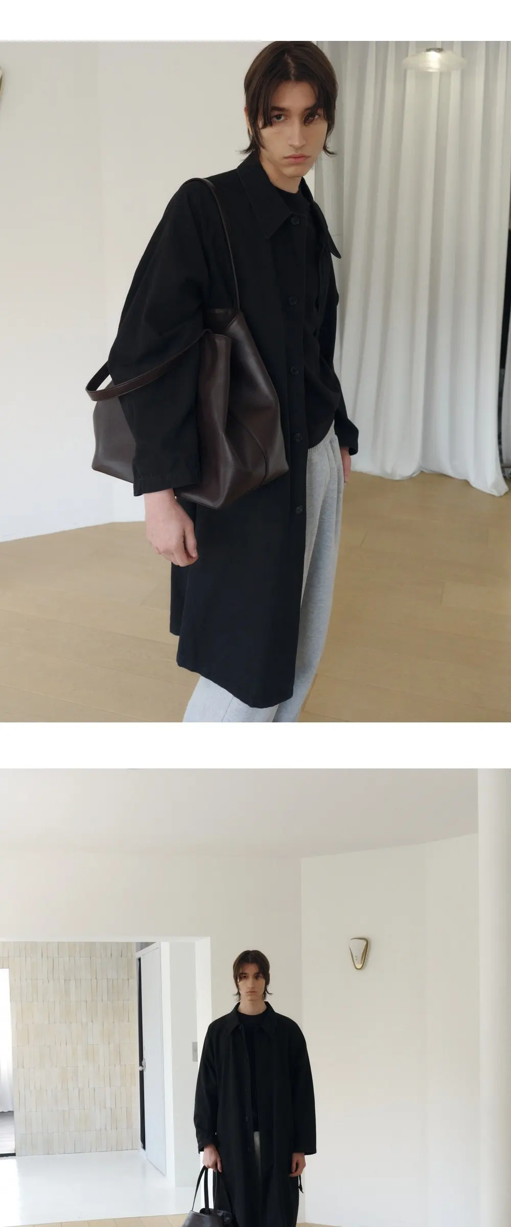 Gather Bag (Dark Brown) Detail