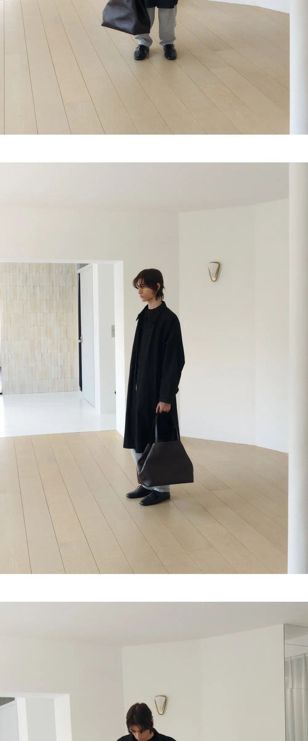 Gather Bag (Dark Brown) Detail