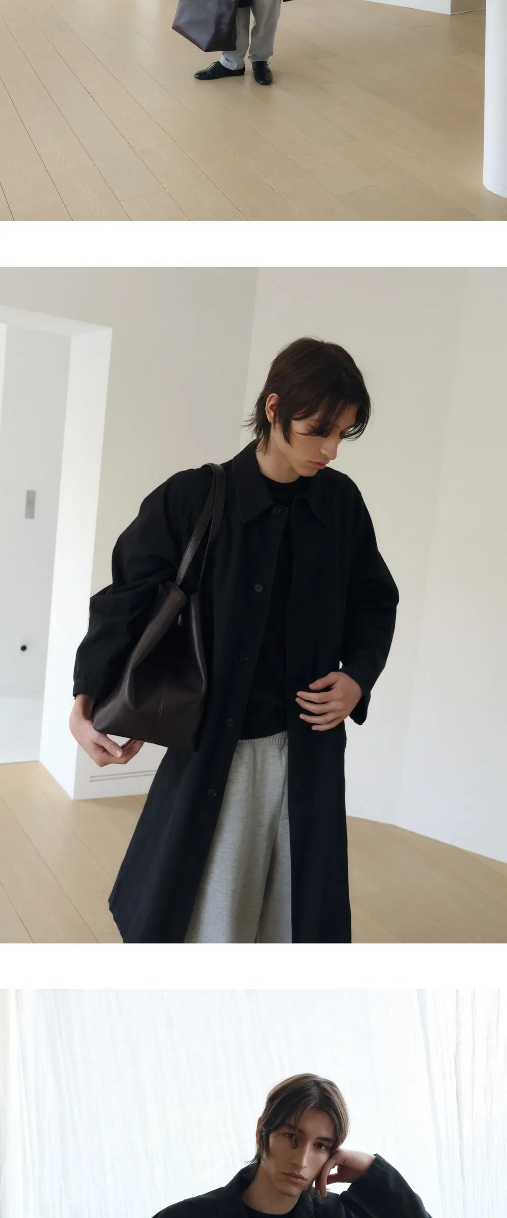 Gather Bag (Dark Brown) Detail