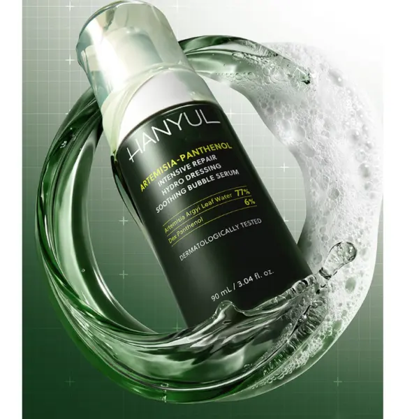 HANYUL Artemisia-Panthenol Intensive Repair Hydro Dressing Soothing Bubble Serum 90ml
