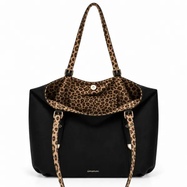 I MY ME MINE im Savage Reversible Leopard Shoulder Bag