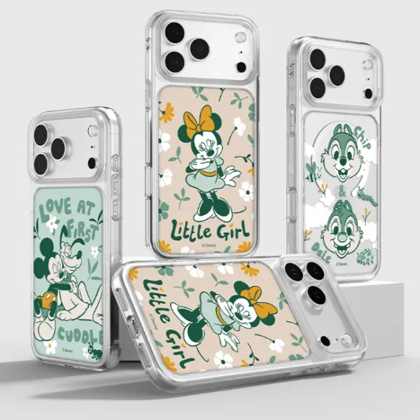 MOLANCANO Disney iPhone 17 16 15 Pro Max Crystal Matcha Latte Design MagSafe Transparent Air Case