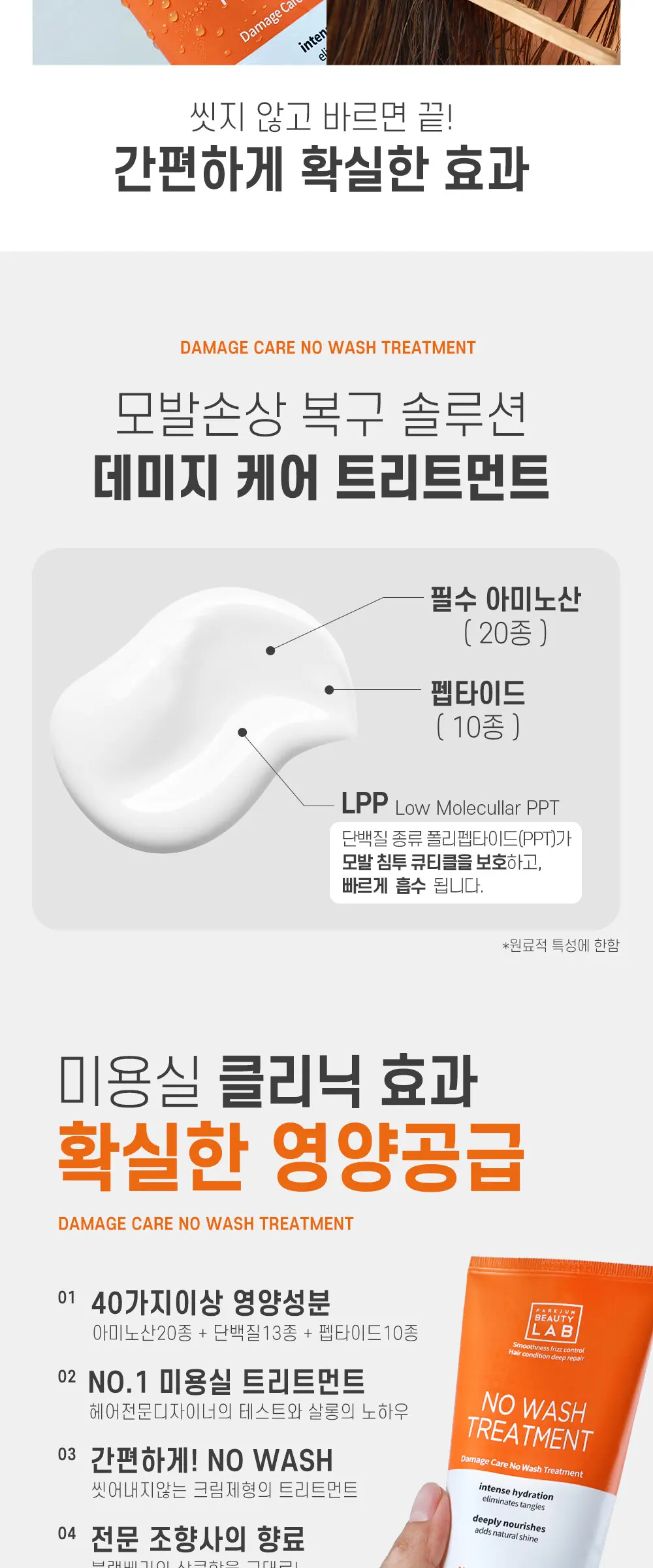 LPP 데미지케어 노워시 트리트먼트 헤어팩 200ml Detail
