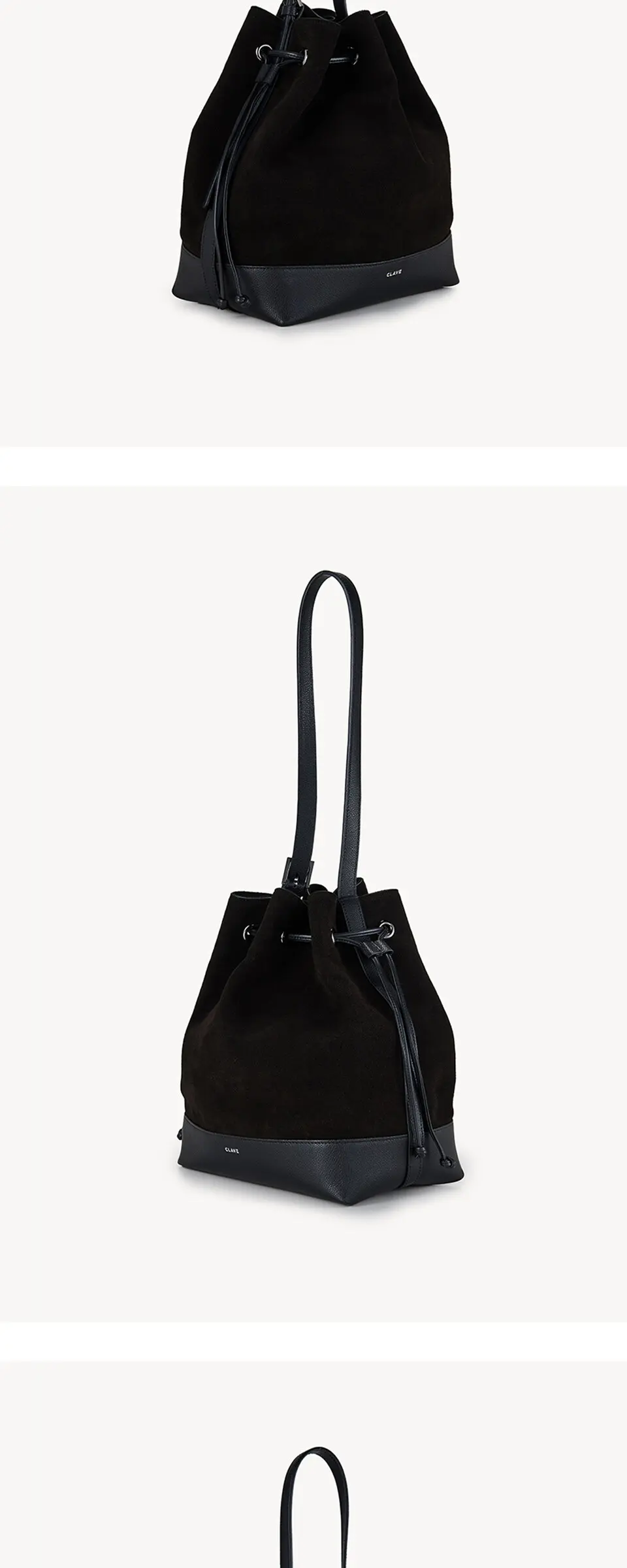 LUCY_Suede Dark Brown Detail
