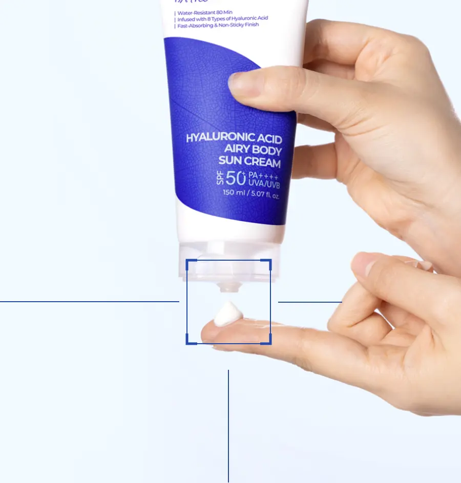[NEW/워터프루프/페이스&바디] 이즈앤트리 히알루론산 에어리 바디 선크림 150ml | 올리브영 Detail