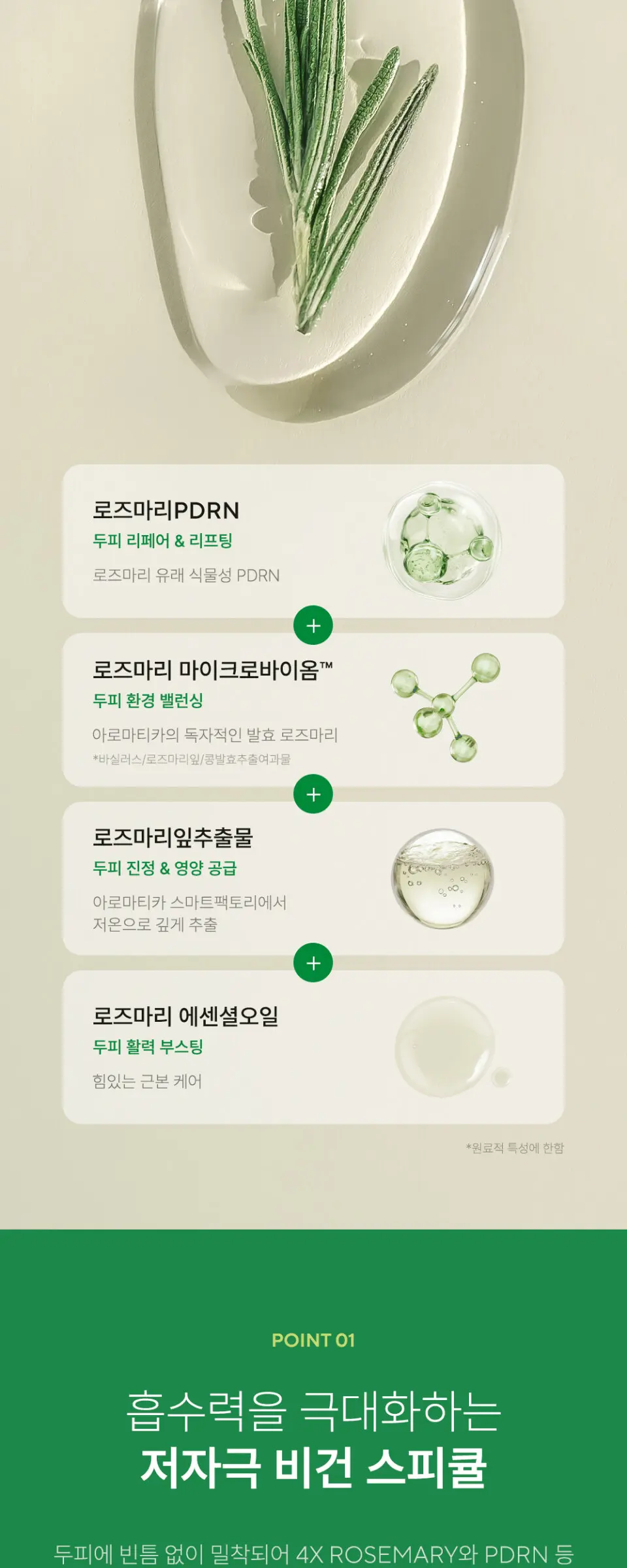 로즈마리 PDRN 스칼프 세럼 100ML Detail