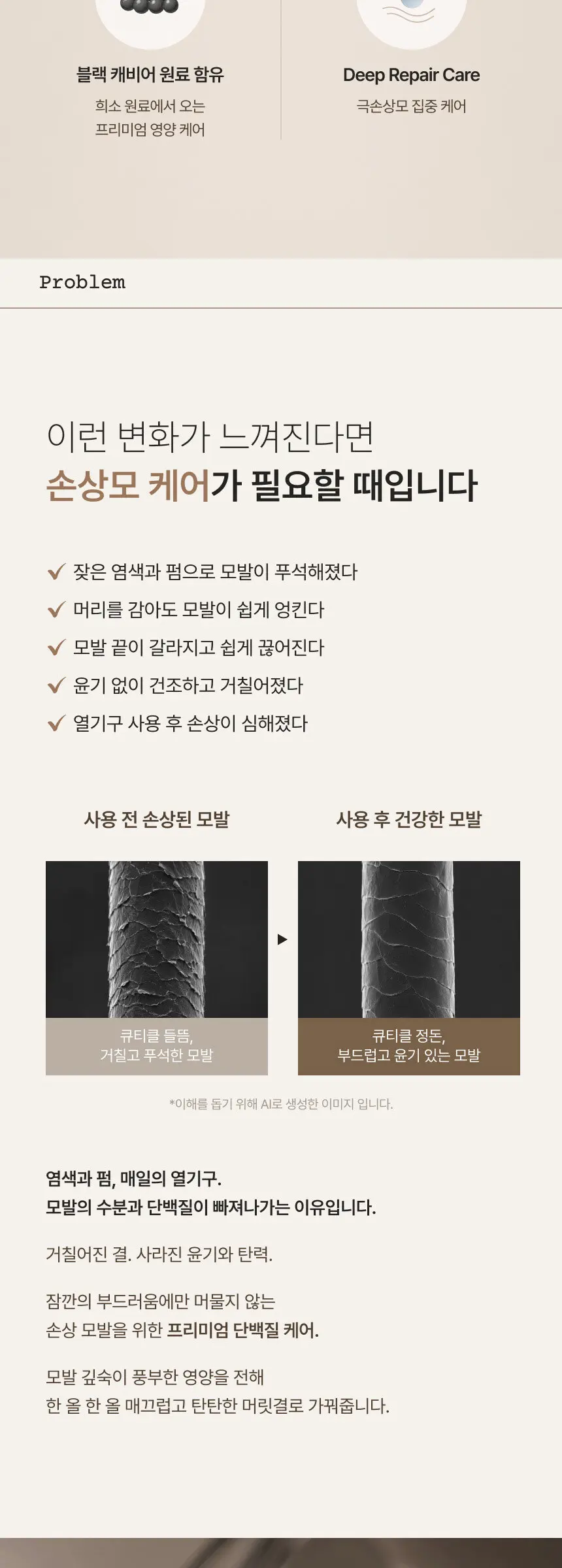드 아티장 블랙캐비어 PDRN 딥 리페어 트리트먼트 200ml Detail