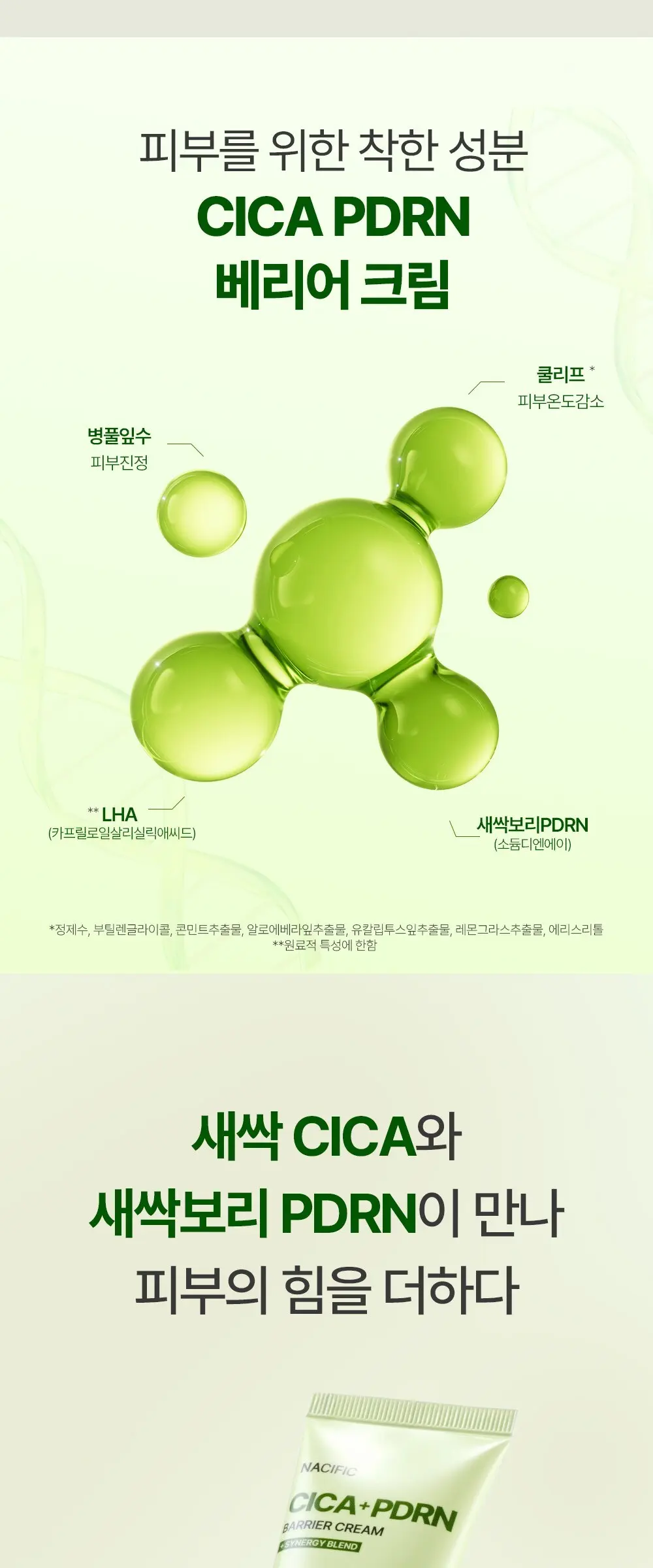 네시픽 새싹 시카 PDRN 배리어 크림, 50g, 1개 Detail