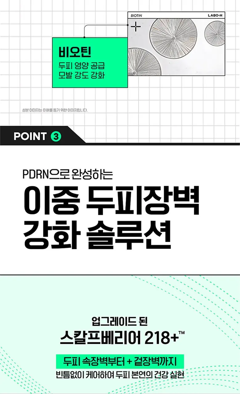 라보에이치 두피강화클리닉 PDRN 단백질 비타민 실리콘프리 캡슐 트리트먼트, 280ml, 1개 Detail