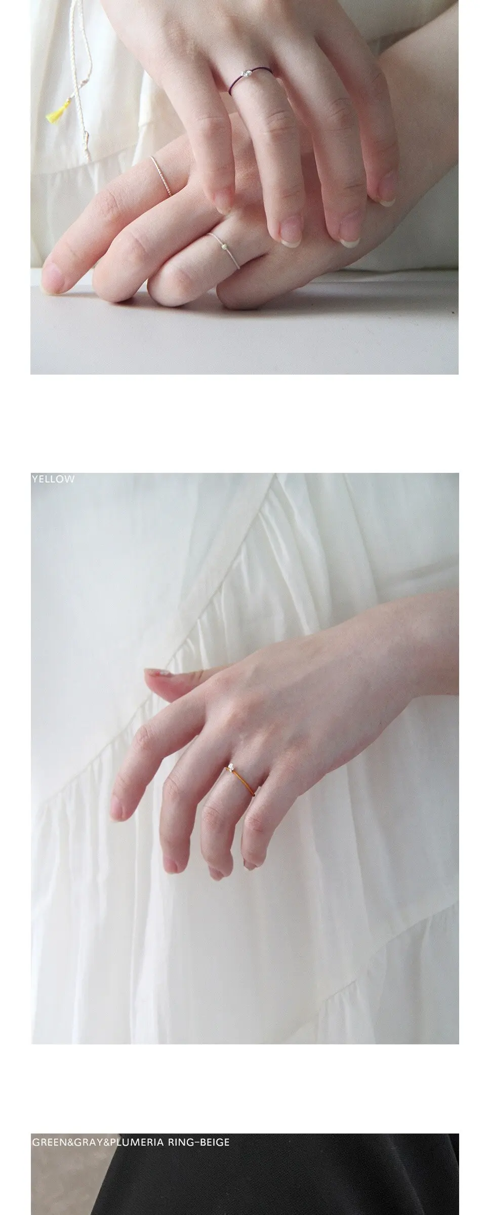 Plumeria Ring 플루메리아 반지 Detail