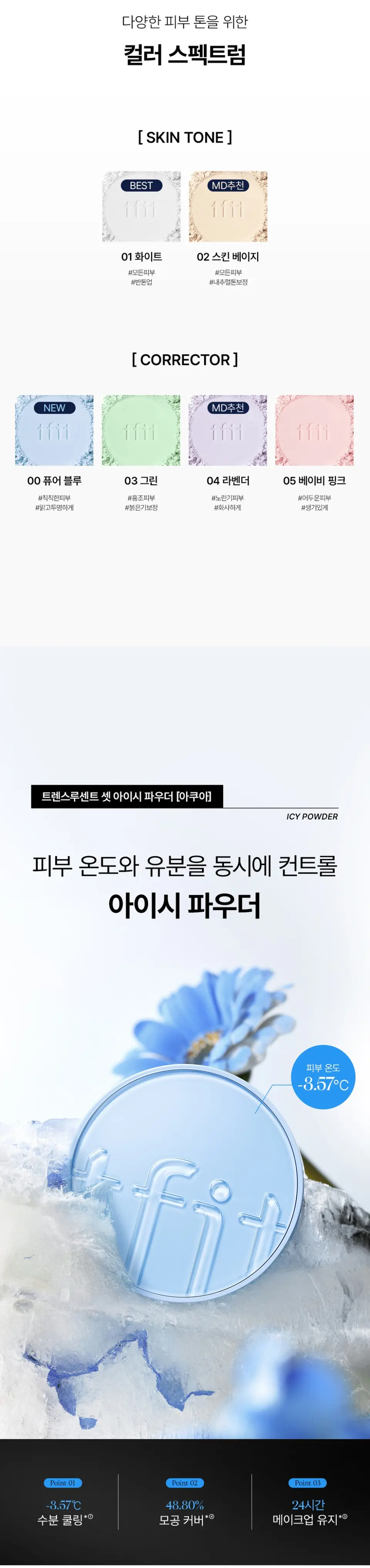 트렌스루센트 셋 아이시 파우더 Detail