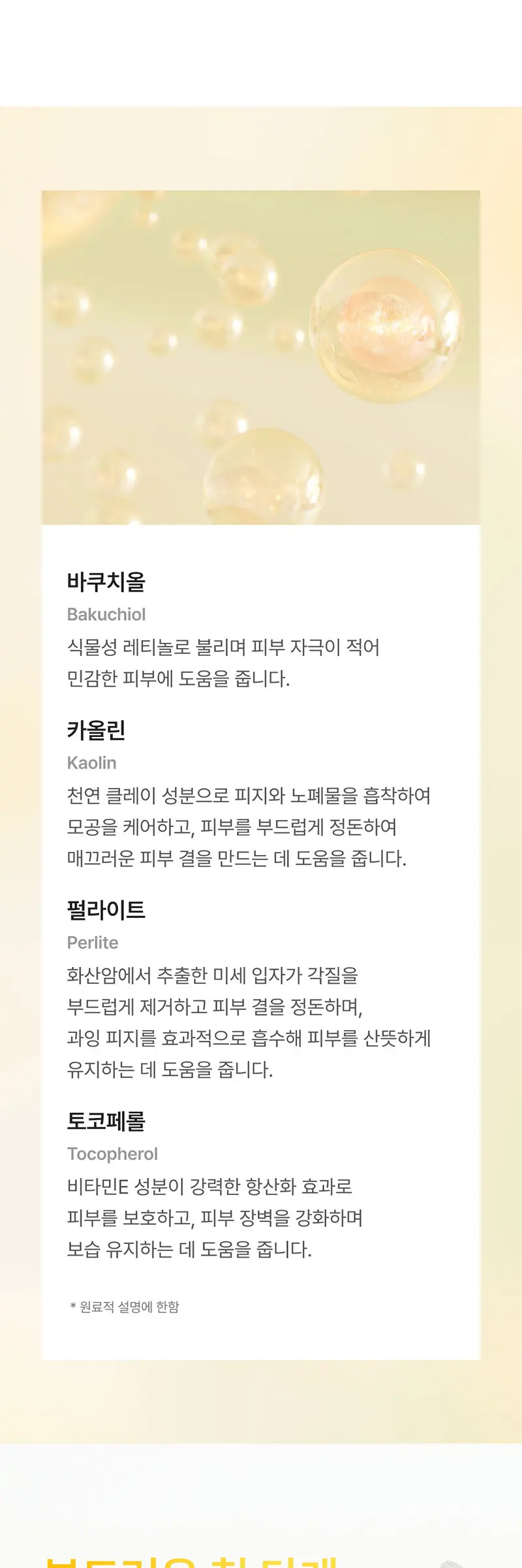 아포테 바쿠카올 브라이트닝 스크럽 클렌저 Detail