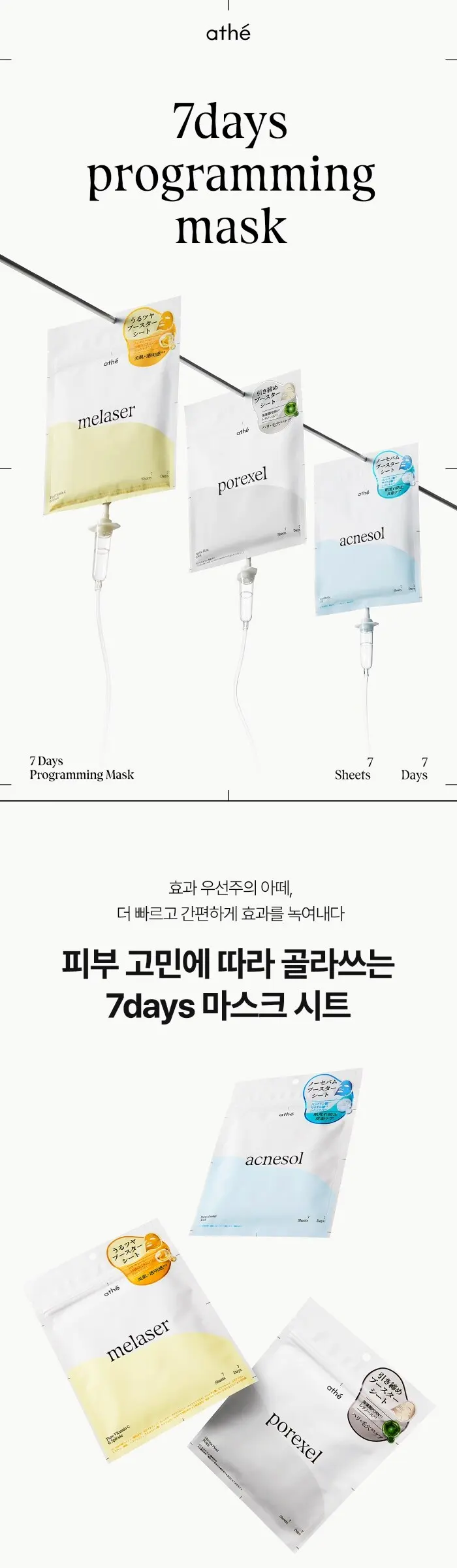 세븐데이즈 프로그래밍 마스크 (멜레이저/포어셀/아크네솔) Detail
