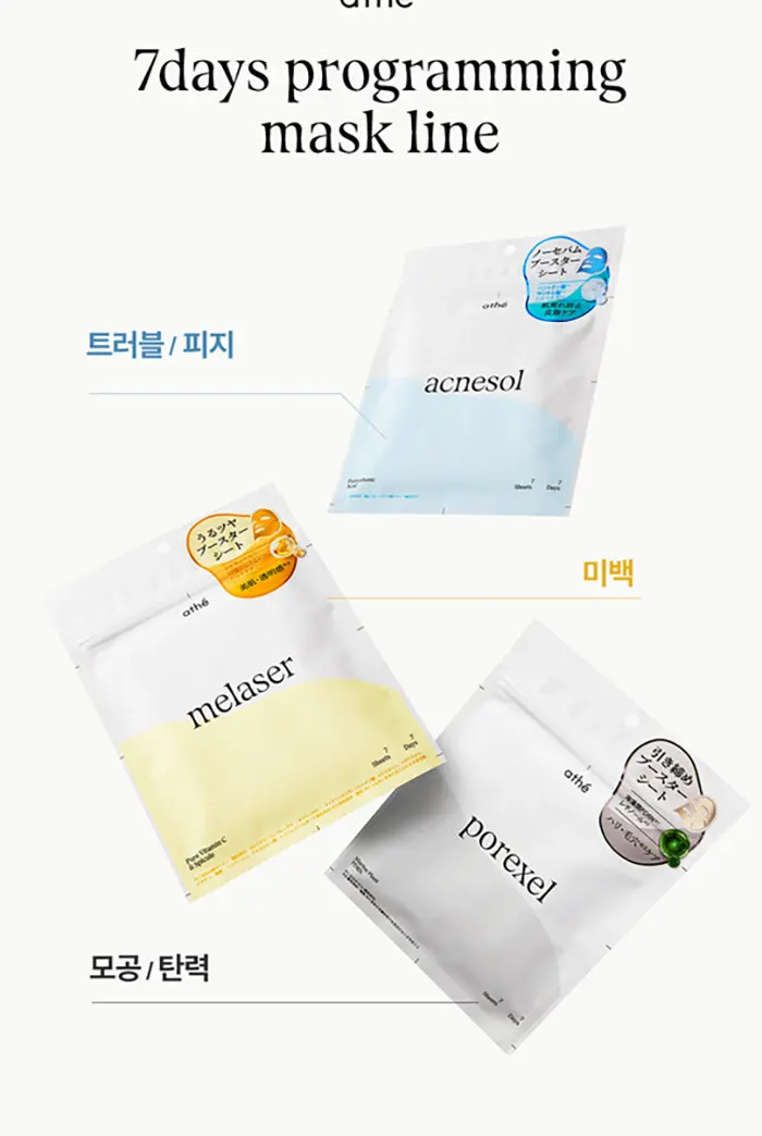 세븐데이즈 프로그래밍 마스크 (멜레이저/포어셀/아크네솔) Detail