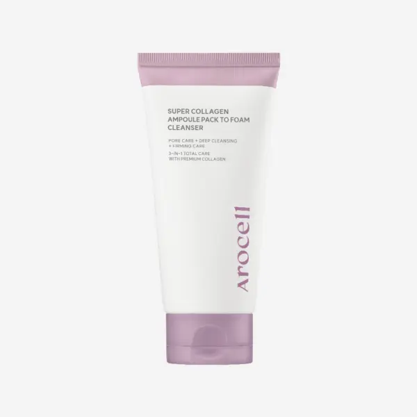 Arocell Super Collagen Ampoule Pack to Foam Cleanser 120g