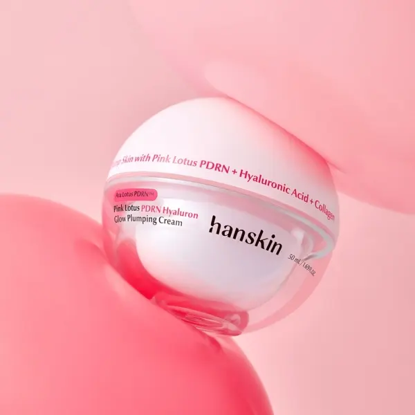 Hanskin Pink Lotus PDRN Hyaluron Glow Plumping Cream 50ml