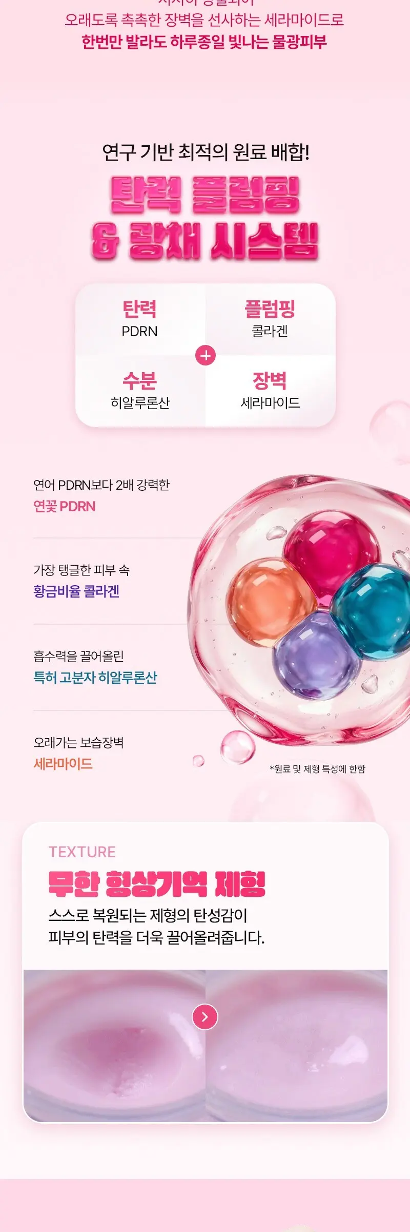 한스킨 아라연꽃 피디알엔 히알루론 광채 플럼핑 크림, 1개, 50ml Detail