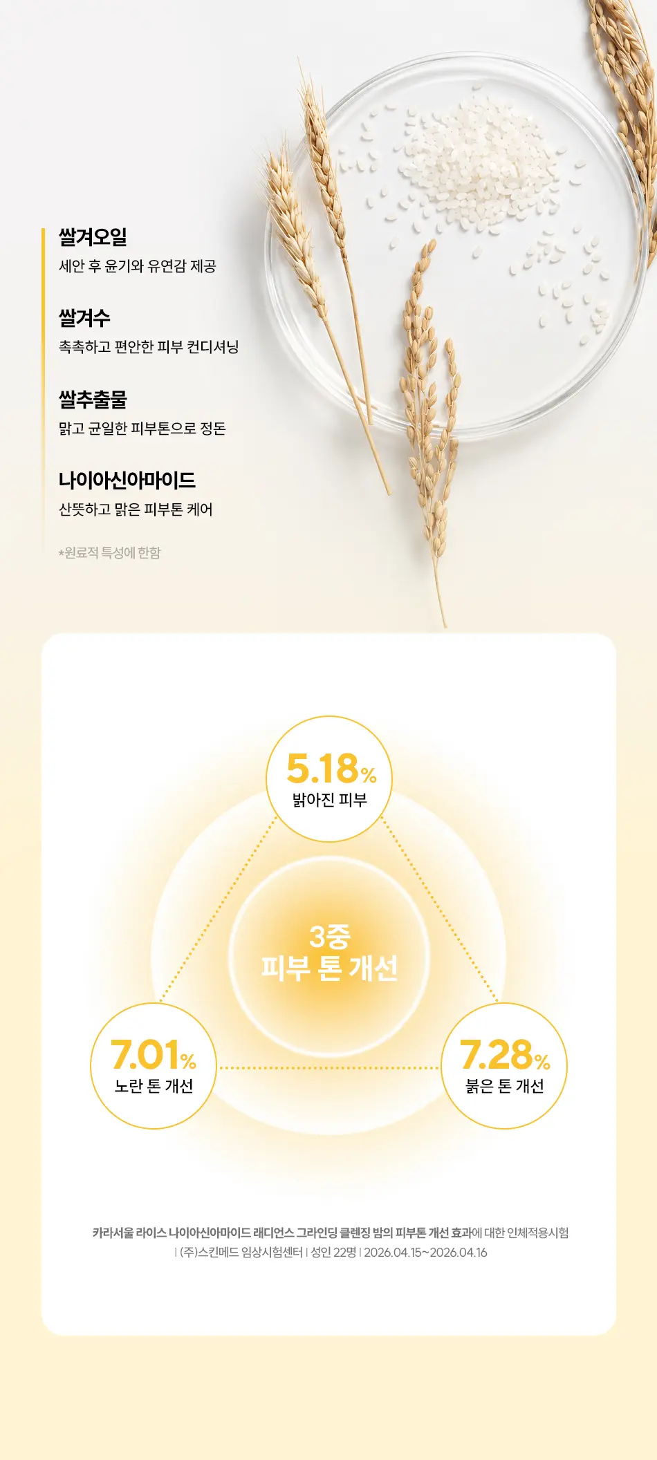 비건 라이스 쌀 나이아신아마이드 래디언스 각질 보습 미백 그라인딩 클렌징 밤 Detail