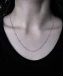 CREAM SODA LAB Minimal Seashell Point Chain Necklace