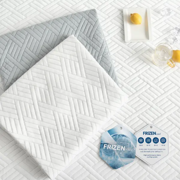 COOL BEAR Made in Korea FRIZEN Summer Cooling Pad with Fixing Bands, Cool Mat - Super Single 120cm x 200cm (with bands)