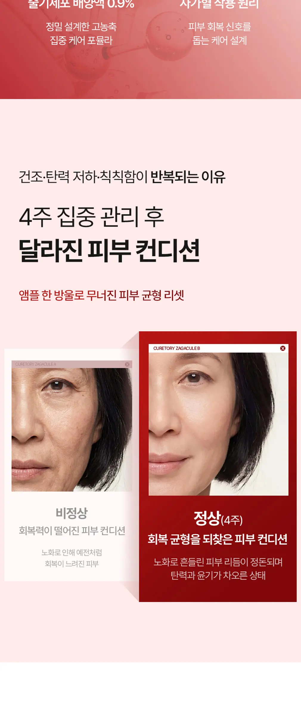 큐어토리 자가큘 줄기세포 주름앰플 탄력 리프팅 안티에이징 세럼 15ml Detail