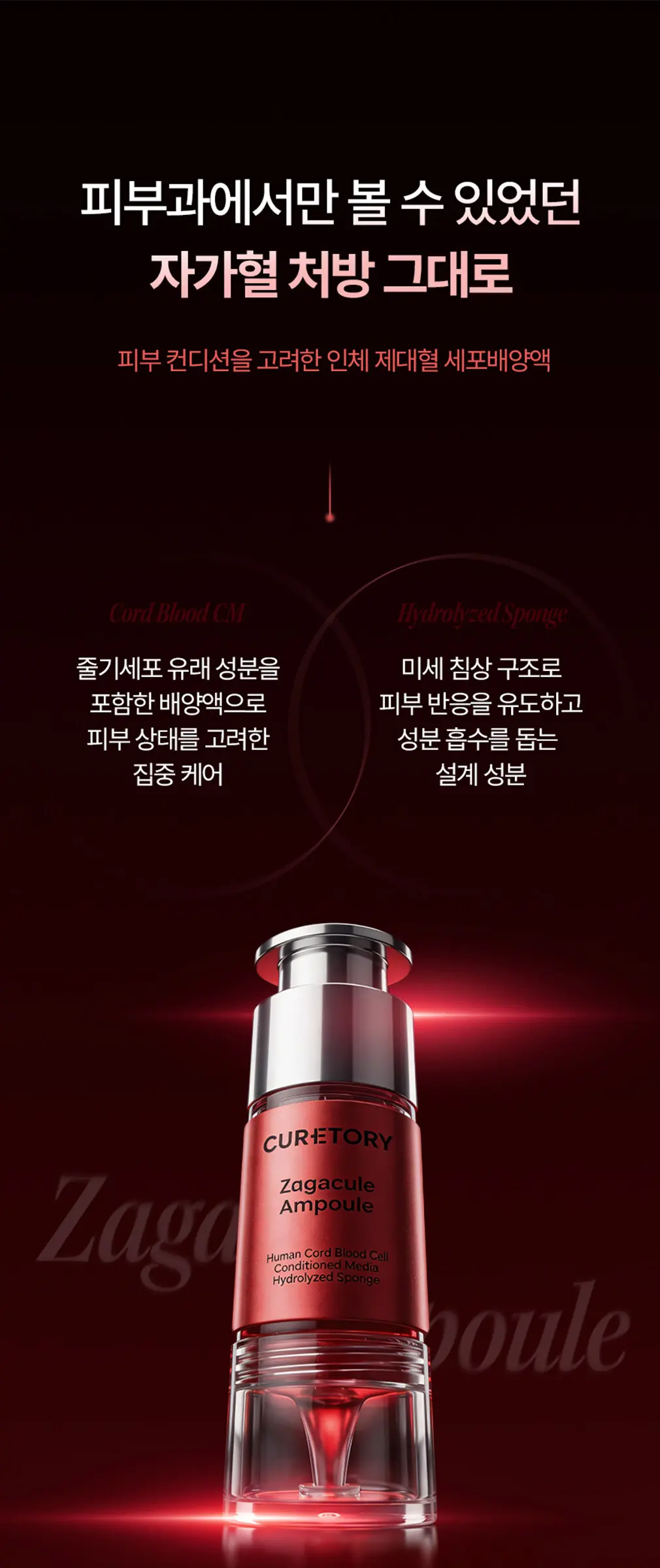 큐어토리 자가큘 줄기세포 주름앰플 탄력 리프팅 안티에이징 세럼 15ml Detail