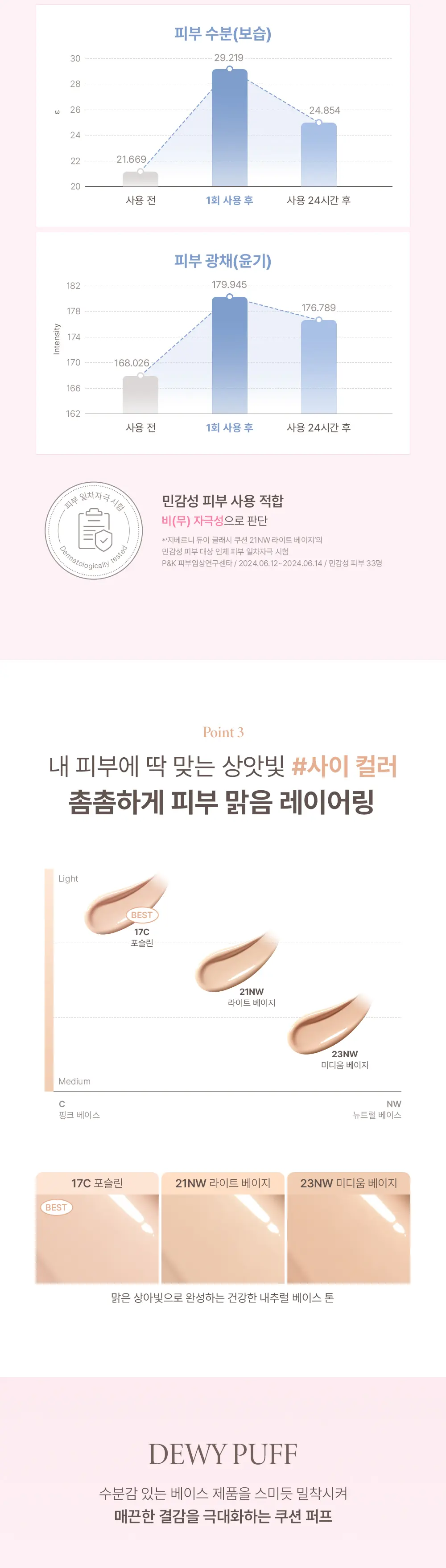 듀이 글래시 쿠션 (미니) Detail
