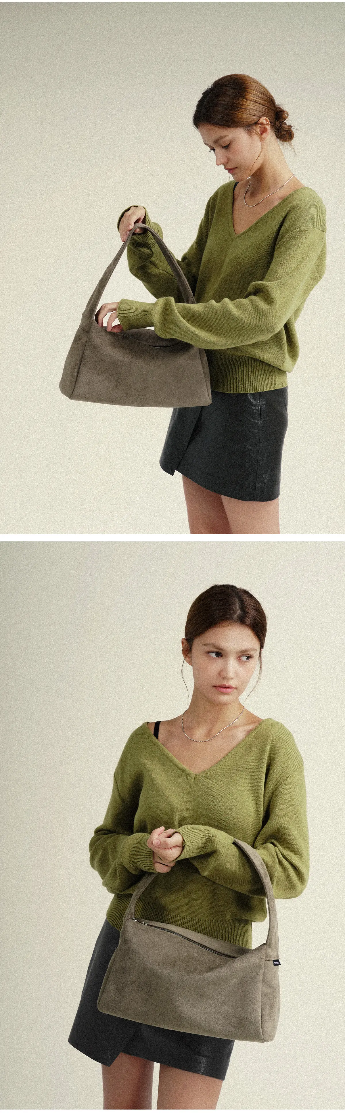 TRM 스웨이드 스퀘어 호보백 T84P Detail