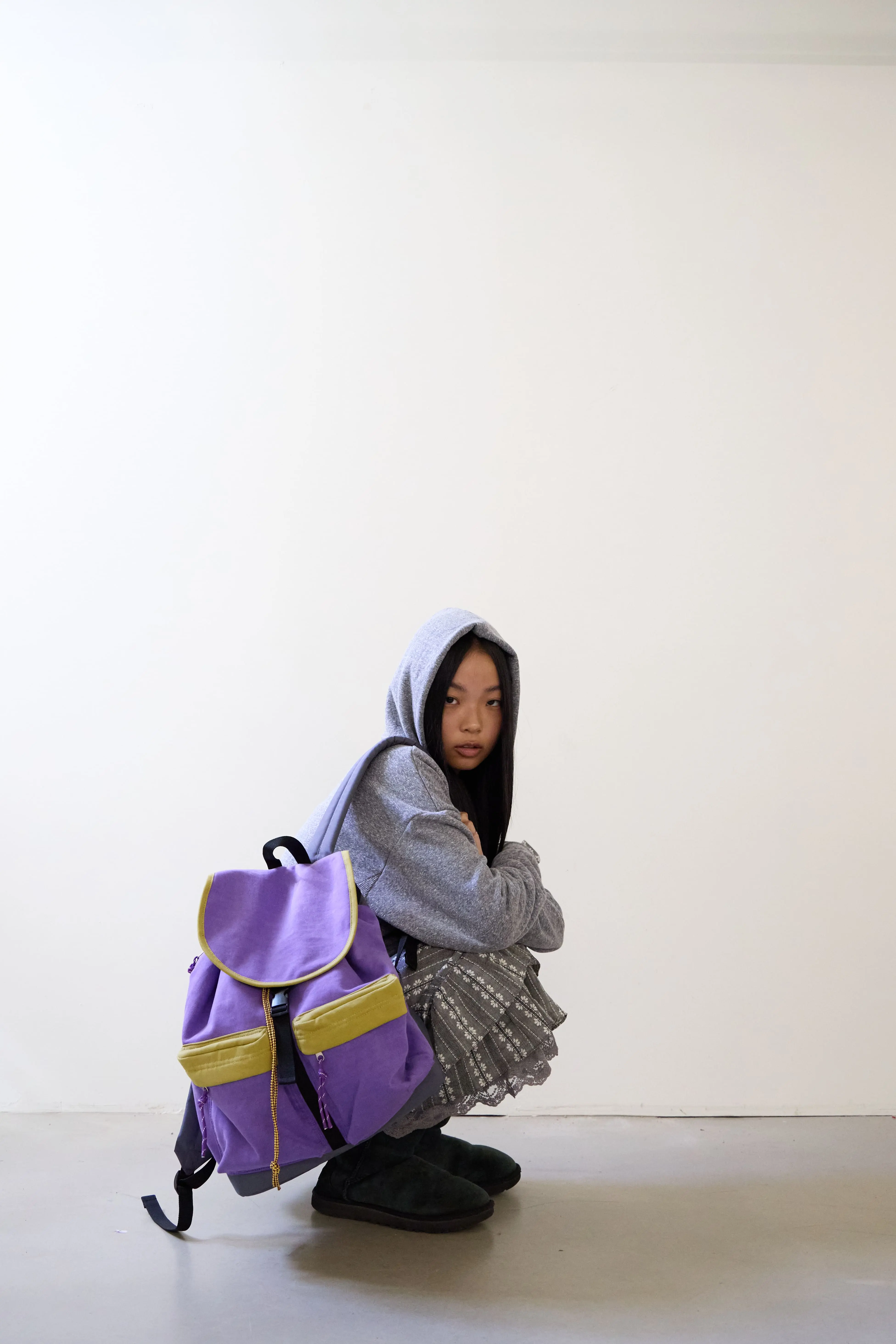 TWO-POCKET BACKPACK - PURPLE Detail