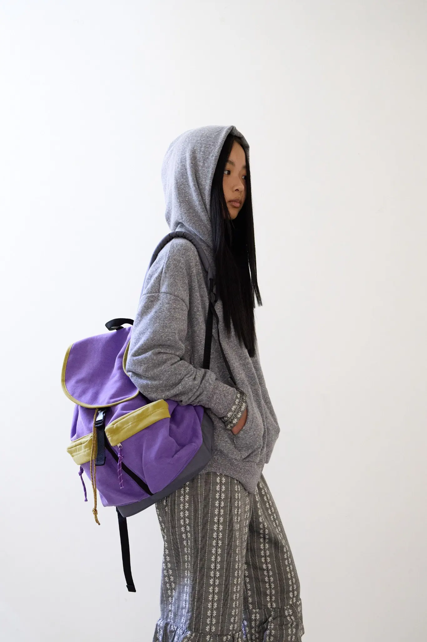 TWO-POCKET BACKPACK - PURPLE Detail