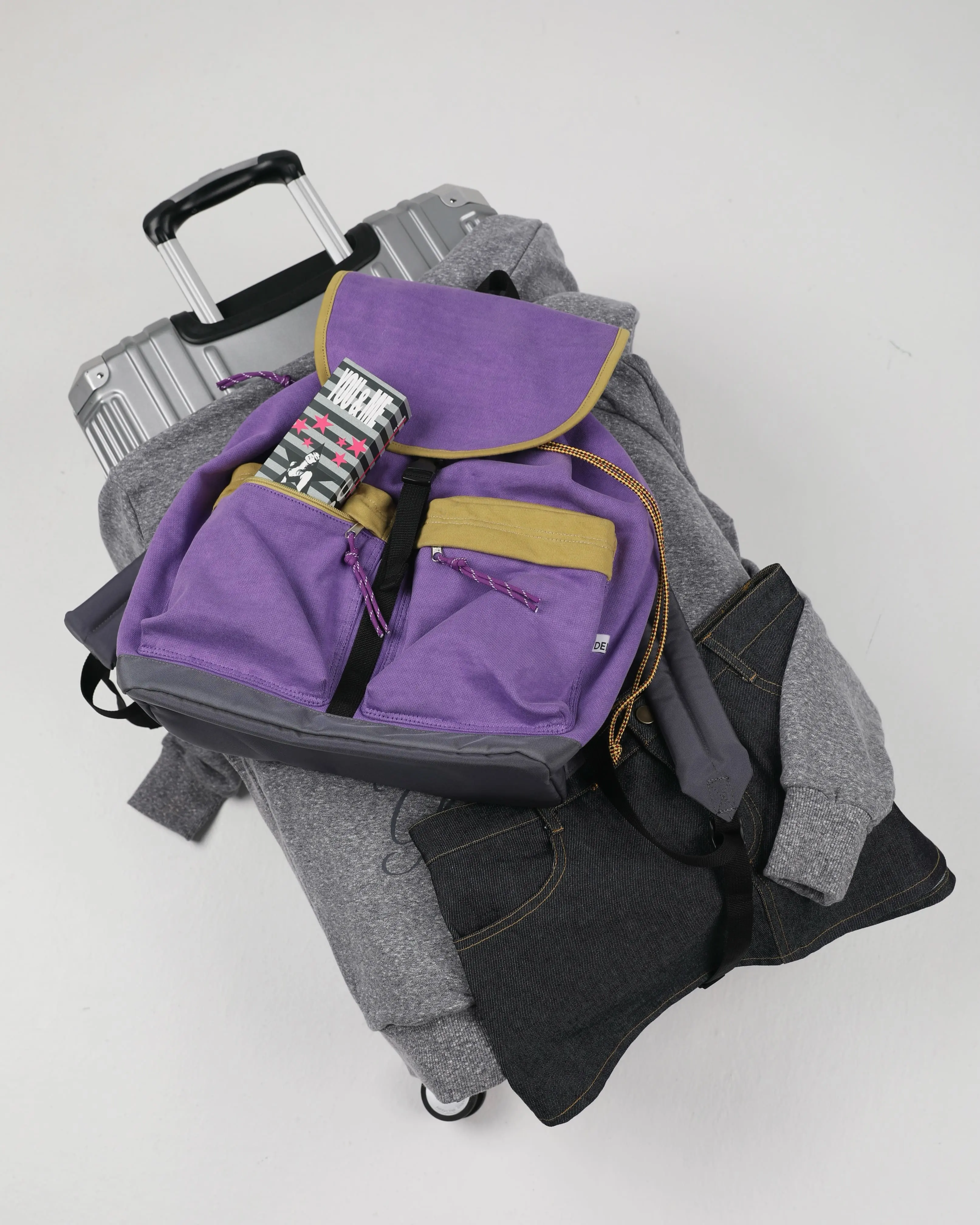 TWO-POCKET BACKPACK - PURPLE Detail