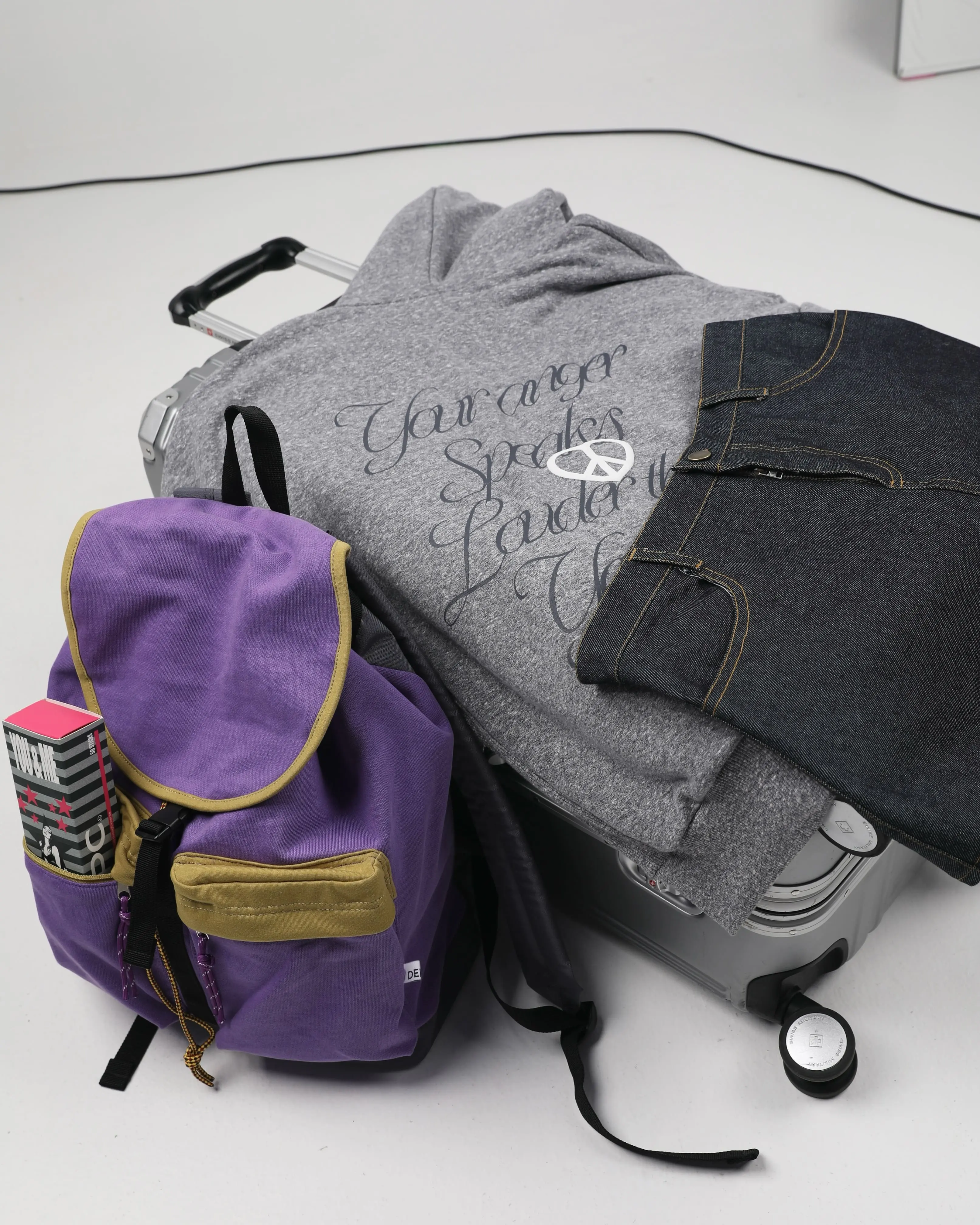TWO-POCKET BACKPACK - PURPLE Detail