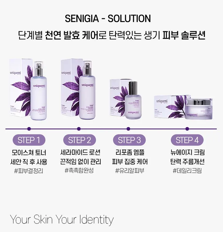 [UniqueMi] 세니지아 천연세라마이드 주름개선&미백 크림 50ml Detail