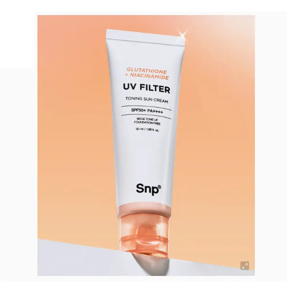 SNP UV Filter Toning Sun Cream 50ml - Glutathione + Niacinamide