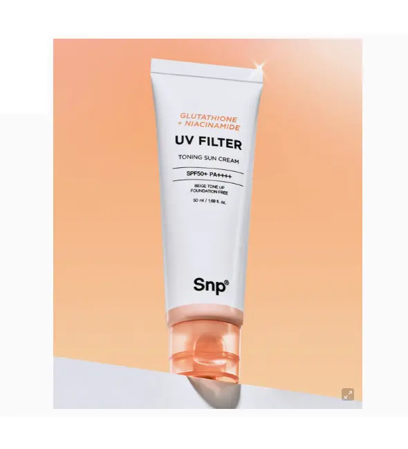 SNP UV Filter Toning Sun Cream 50ml - Glutathione + Niacinamide
