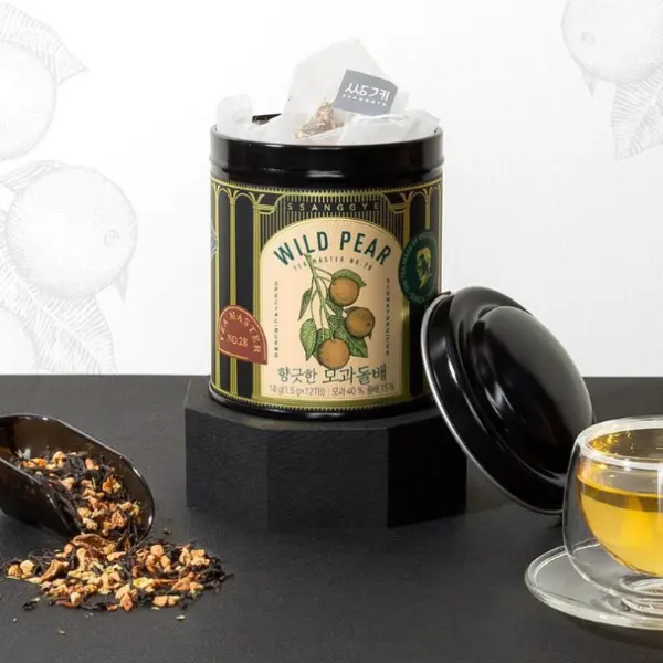 Ssanggye Tea Master Can Wild Pear & Quince Tea Bags 1.5g*12tea bags